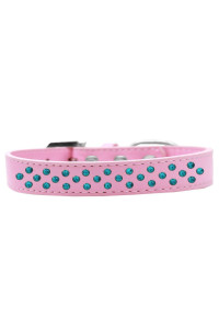 Mirage Pet Products Sprinkles Dog collar Southwest with Turquoise Pearls Size 20 Black