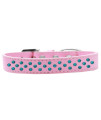 Mirage Pet Products Sprinkles Dog collar Southwest with Turquoise Pearls Size 20 Light Pink