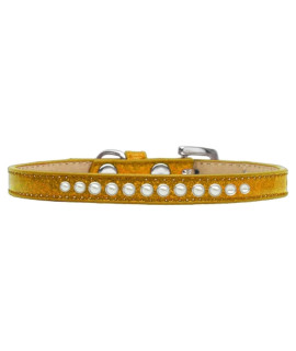 Mirage Pet Products Pearl gold Puppy Dog Ice cream collar Size 10