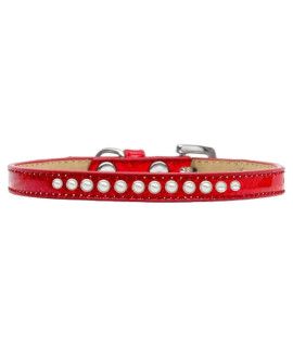 Mirage Pet Products Pearl Red Puppy Dog Ice cream collar Size 14
