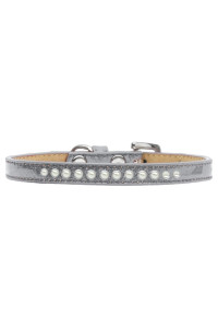 Mirage Pet Products Pearl Silver Puppy Dog Ice cream collar Size 10