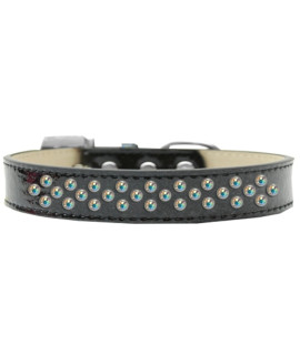 Mirage Pet Products Sprinkles Ice cream Dog collar with AB crystals Size 12 Black