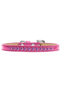 Mirage Pet Products Purple crystal Pink Puppy Dog Ice cream collar Size 10