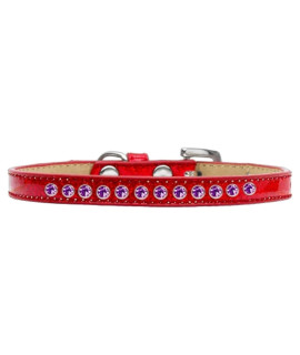 Mirage Pet Products Purple crystal Red Puppy Dog Ice cream collar Size 10