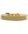 Mirage Pet Products Sprinkles Ice cream Dog collar with AB crystals Size 16 gold