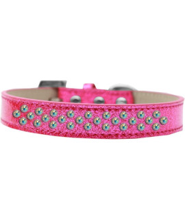 Mirage Pet Products Sprinkles Ice cream Dog collar with AB crystals Size 12 Pink