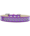 Mirage Pet Products Sprinkles Ice cream Dog collar with AB crystals Size 14 Purple