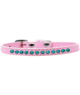 Mirage Pet Products Southwest Turquoise Pearl Black Puppy Dog collar Size 16