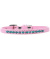 Mirage Pet Products Southwest Turquoise Pearl Light Pink Puppy Dog collar Size 10