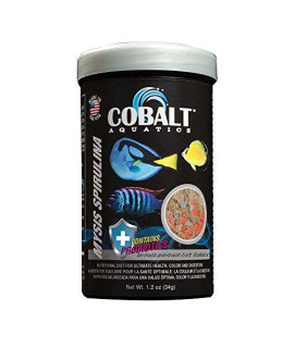 Cobalt Aquatics Mysis Shrimp and Spirulina Flakes 1.2 oz.