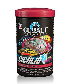 Cobalt Aquatics Cichlid Flakes 5oz.