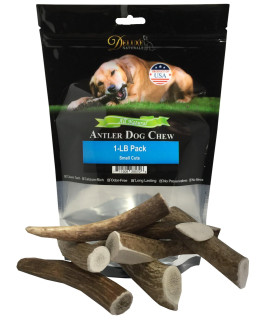 Deluxe Naturals Elk Antler chews for Dogs Naturally Shed USA collected Elk Antlers All Natural A-grade Premium Elk Antler Dog chews Product of USA, 1 Pound Small cuts