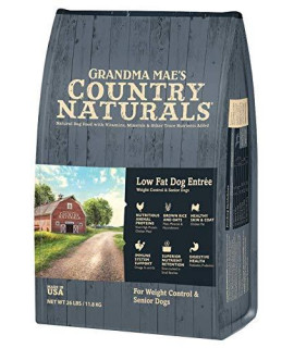 grandma Maes country Naturals grain Inclusive Dry Dog Food 4 LB Low Fat chicken Brown Rice