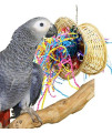 Bonka Bird Toys 1870 Foraging Butterfly Bird Toy Cages Birds Parrot Natural Conure Cockatiel. Quality Product Hand Made In The Usa.