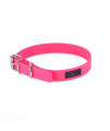 Ultrahund, Dog Collar Play Regular Buckle Durable Waterproof, Fits Neck 12.5 to 15.5, Pink