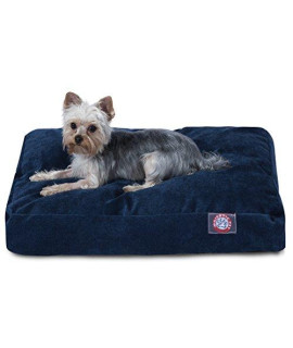 Navy Villa collection Small Rectangle Pet Dog Bed