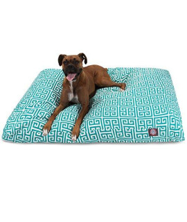 Pacific Towers Small Rectangle Indoor Outdoor Pet Dog Bed With Removable Washable cover By Majestic Pet Products