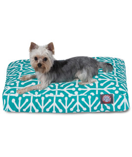 Pacific Aruba Small Rectangle Indoor Outdoor Pet Dog Bed With Removable Washable cover By Majestic Pet Products