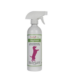 PeachyDog DogFresh Soothing, Cleansing, Dander Removing Spray for Dogs and Cats with Problem Skin