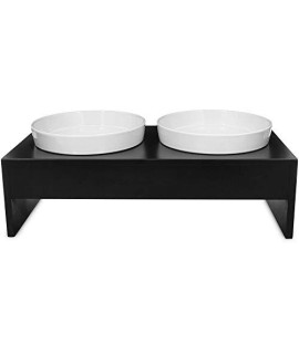 Harmony Elevated Double Diner 3 cup Medium Black