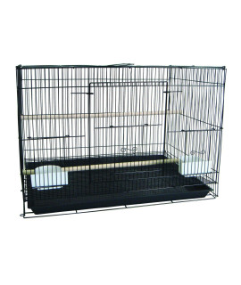 YML Small Breeding Cage, 24 x 16 x 16, Black