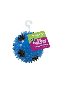 Gnawsome 2.5 Squeak & Light Soccer Ball Dog Toy - Small, Promotes Dental and Gum Health for Your Pet, Colors will vary, 2.5