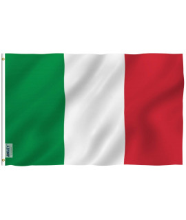 Anley Fly Breeze 3x5 Foot Italy Flag - Vivid color and Fade proof - canvas Header and Double Stitched - Italian Flags Polyester with Brass grommets 3 X 5 Ft