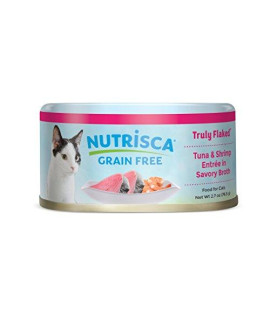 NUTRISCA Grain Free Cat Food, Tuna & Shrimp, 2.7 oz