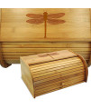 cookbook People Dragonfly Bamboo Bread Box