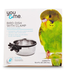 You & Me Stainless Steel Coop Cup with Clamp, Medium