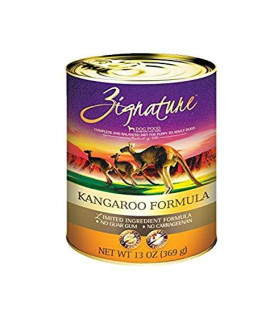 Zignature Kangaroo Formula Grain-Free Wet Dog Food 13oz, case of 12