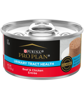 Purina Pro Plan Urinary Tract cat Food Wet Pate Urinary Tract Health Beef and chicken Entree - (24) 3 oz. Pull-Top cans