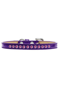 Mirage Pet Products Bright Pink crystal Purple Puppy Dog Ice cream collar Size 8