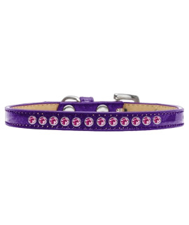 Mirage Pet Products Bright Pink crystal Purple Puppy Dog Ice cream collar Size 8