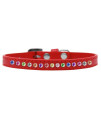 Mirage Pet Products One Row confetti Red Puppy Dog collar Size 16