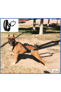 KnK Dog Supplies Big Dog Harness Padded Strong Sturdy Weight Pulling Harness Vest Large Dogs Training Quick Walking Keep Your Dog Amused and in Great Shape by draining accumulated Energy!