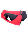 Alpine All-Weather Dog Coat - Red & Black (L (19-21 girth; 16-19 neck))