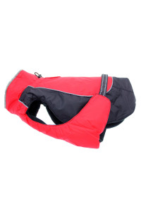 Alpine All-Weather Dog Coat - Red & Black (L (19-21 girth; 16-19 neck))