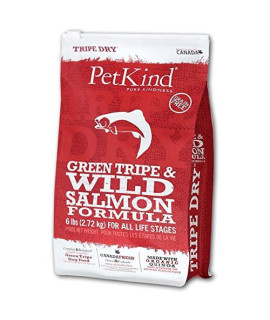 Petkind Green Tripe & Wild Salmon Dry Dog Food 6 Lb