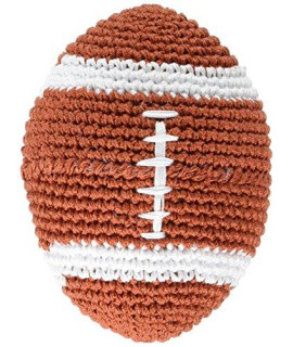 Pet Flys Knit Knacks Organic Crocheted Small Dog Toy - Snap the Football