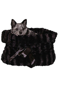 Pet Flys Black Reversible Snuggle Bugs Pet Bed Bag and car Seat in One