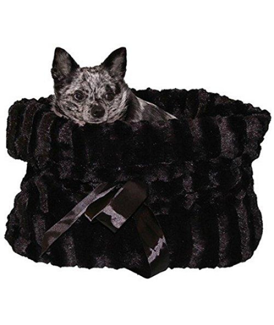 Pet Flys Black Reversible Snuggle Bugs Pet Bed Bag and car Seat in One