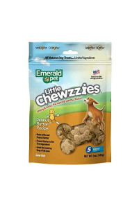 Emerald Pet Little Chewzzies Soft Training Treat Peanut Butter Dog Treat 5 oz Bag