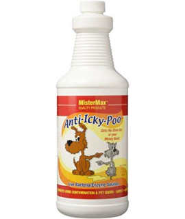 Mister Max Original Scent Anti Icky Poo Odor Remover, Quart Size