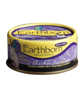 Earthborn Holistic Chicken Fricatssee Grain Free Canned Cat Food, 5.5 Oz, Case Of 24
