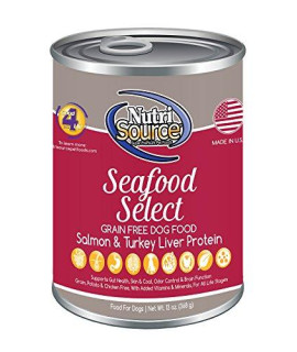 Nutrisource Grain-Free Canned Seafood Select Dog Food Case Of 12 - 13Oz Cans By Nutrisource
