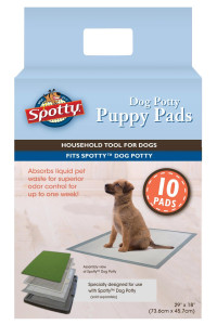 Spotty Super Absorbent Heavy Duty 5 Layer Housebreaking Training Leak Proof Pet Puppy Dog Pee Pads, 10 ct