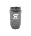 Canada Pooch Cozy Caribou Sherpa Lined Fleece Dog Hoodie, Charcoal, Size 14+, 14+ (13-15" Back Length, Relaxed fit)