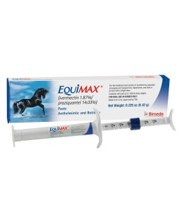 (2 Pack) Bimeda Equimax Horse Wormer Ivermectin 1.87 Percent Praziquantel 14.03 Percent Paste Tube