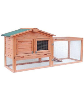 ALEKO AccRH62X23X30 Wooden Pet House chicken coop Rabbit Hutch
